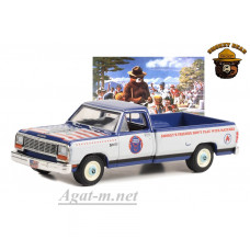 38040D-GRL DODGE Ram D-150 "Smokey’s Friends Don’t Play With Matches" 1989 Blue/White, 1:64